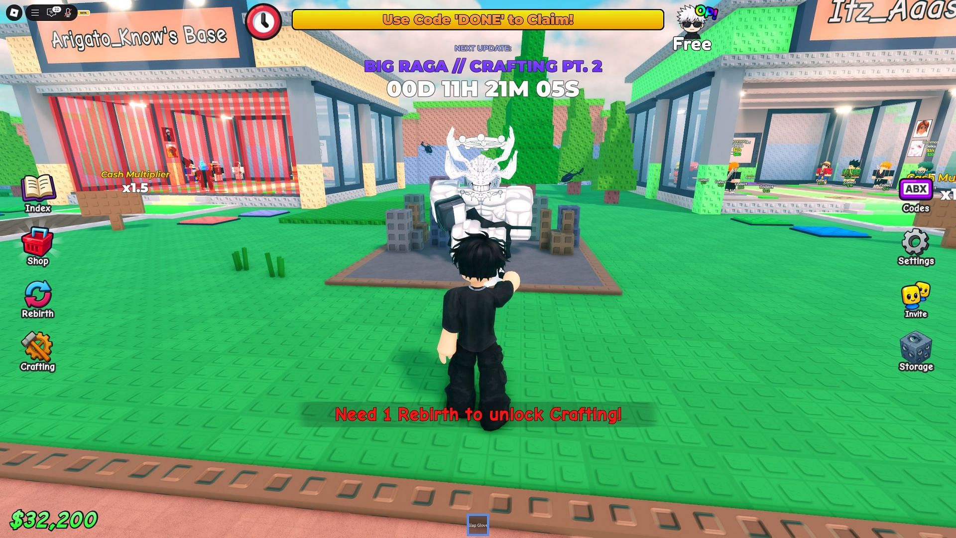 Craft anime characters in Steal an Anime (Image via Roblox)